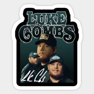 Luke Combs // 80s Vintage Style // Sticker